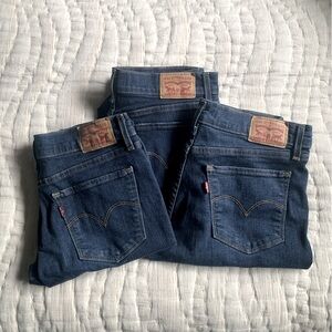 Lot of 3 Levi’s 710 Super Skinny Jeans